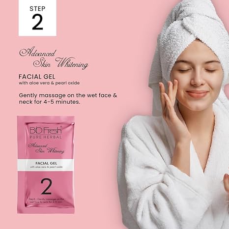 Biofresh Herbals Skin Whitening Facial Kit 5 Steps - 46 gms Each (Pack of 2)