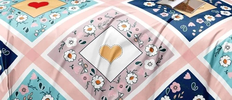 The Home Style 400 TC Cotton Feel Glace Cotton Elastic Fitted All Around Printed King Size Double Bed Bedsheet wih 2 Pillow Cover Rose Gold