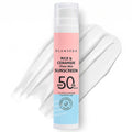 Glamveda Rice & Ceramide Dewy Sunscreen SPF 50 PA+++ | Transparent, Ultra lightweight gel cream | No White Cast, Water & Sweat Proof | For Dry & Sensitive Skin Types 50 ml