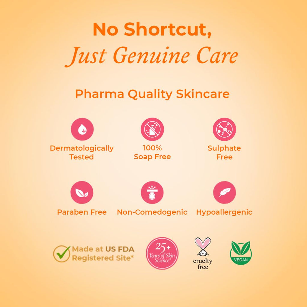 The Pink Foundry's Brightening & Exfoliating Vitamin C Face Wash Suitable for All Skin Types - 100 Ml