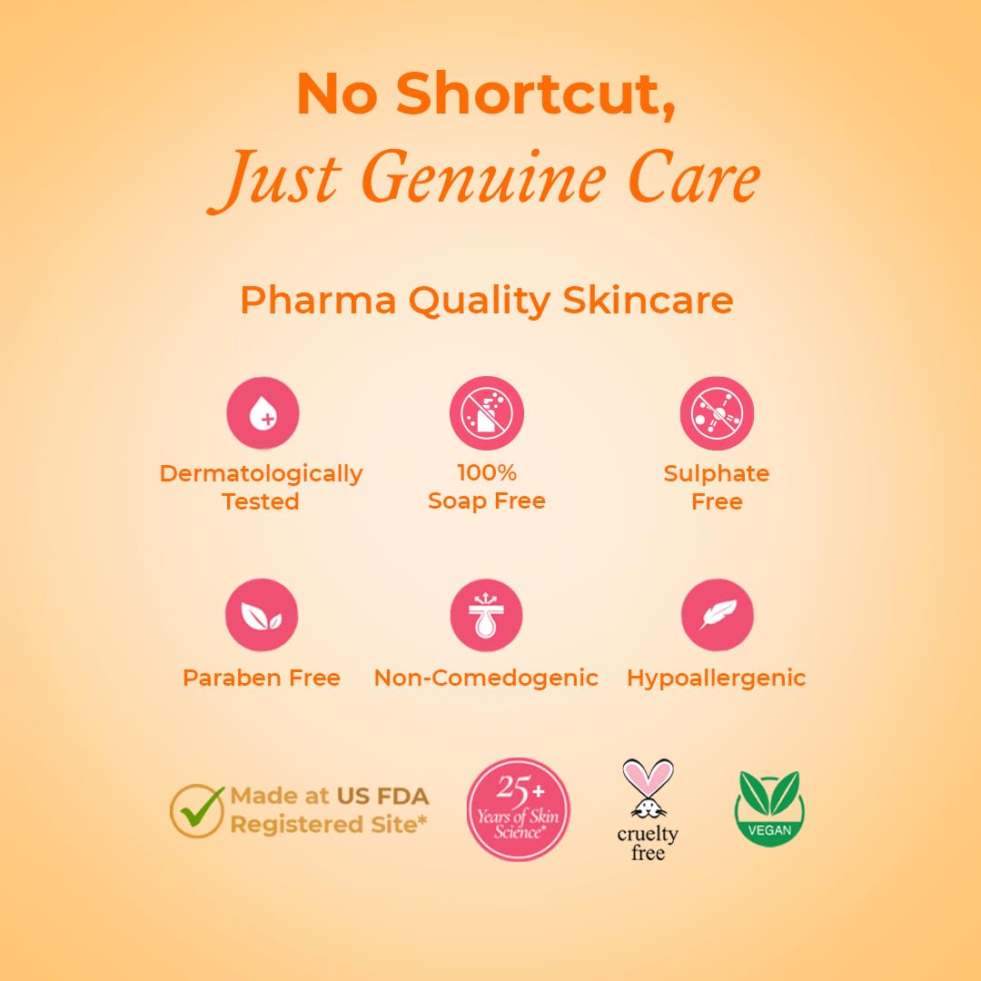The Pink Foundry's Brightening & Exfoliating Vitamin C Face Wash Suitable for All Skin Types - 100 Ml