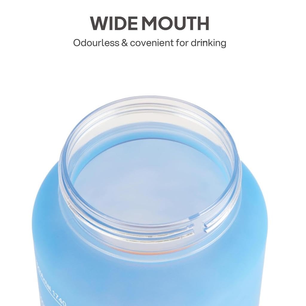 Cello All Day Water Bottle Set - Sky Blue & Orange 3 pcs