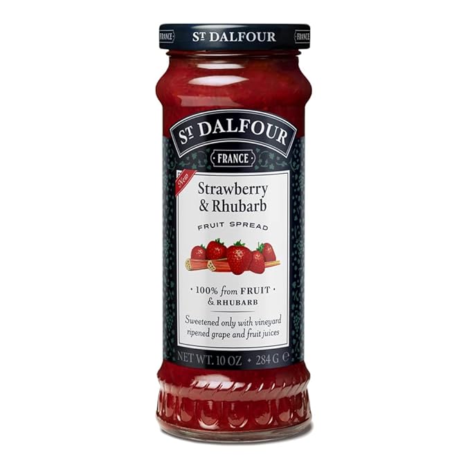St Dalfour Strawberry & Rhubarb Fruit Spread - 284 gms