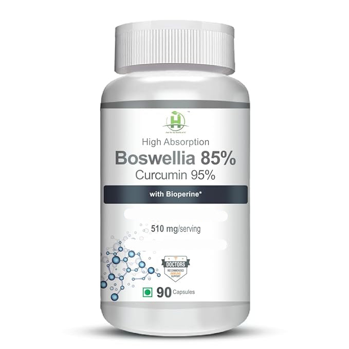 Healthy Nutrition Boswellia 85% Serrata & Curcumin - 90 Capsules