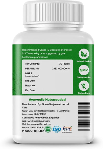Liver Sanjeevani Hb Supplement With 650mg Capsules - 30 Caps