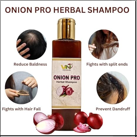 Vivid Naturally Onion Pro Herbal Shampoo - 220 ml