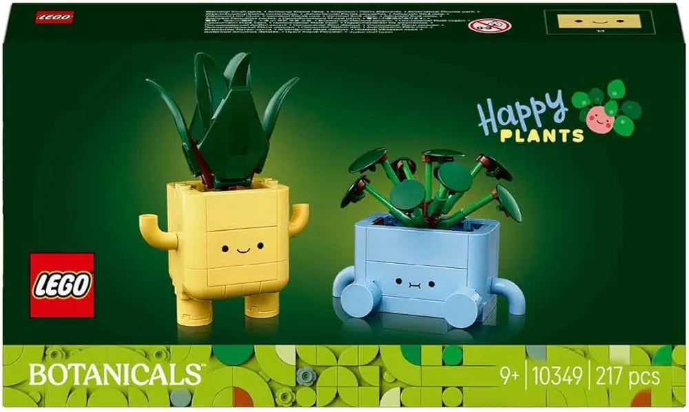 Lego Botanicals Happy Plants Shelf Decor 10349 Building Blocks Toys for 9+ Gift for Boys and Girls