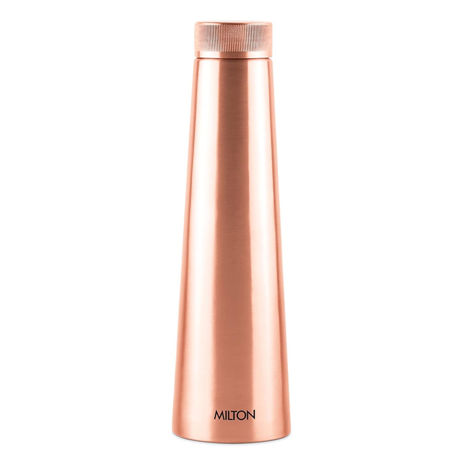 MILTON Copper Delight 1000 Bottle, Lacquer Coating, Curved bottle,100% Pure Copper, BPA Free, Leak Proof, Office Bottle, Boosts Immunity, Supports Digestive & Liver Health, Ayurveda Inspired