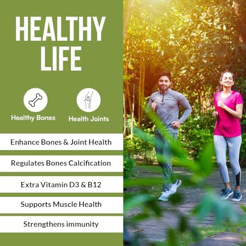 Prasatti Herbal Organic Plant Based Calcium Magnesium Zinc Supplement - 120 Veg Caps