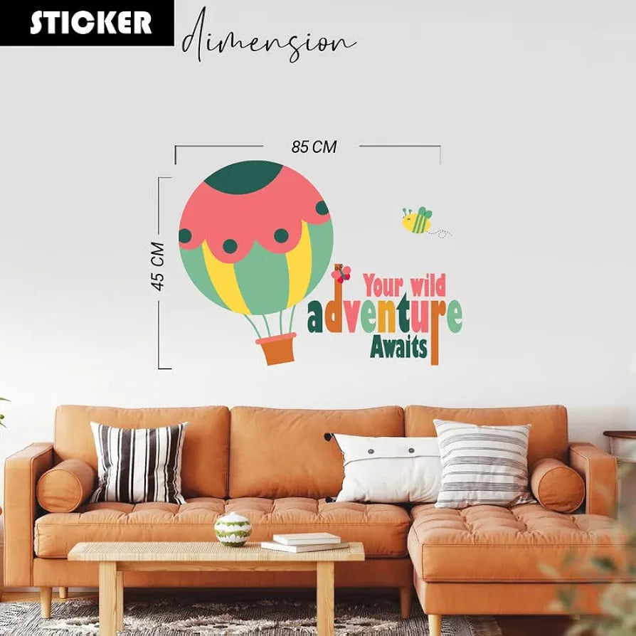 Kotart Hot Baloon Printed Wall Stickers PVC Vinyl HD Printed Wall Decals