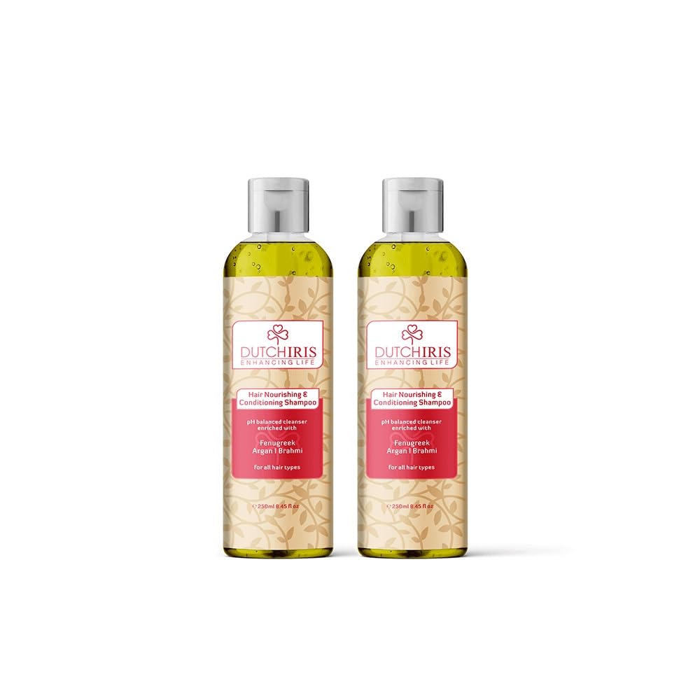 Dutch Iris Hair Nourishing & Conditioning Shampoo - 250 Ml | Pack of 2
