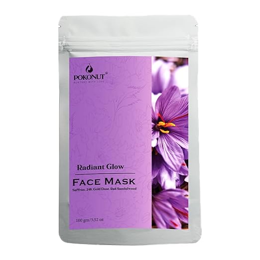 Pokonut Kumkumadi Tailam Face Pack for Glowing Skin - 100 gms