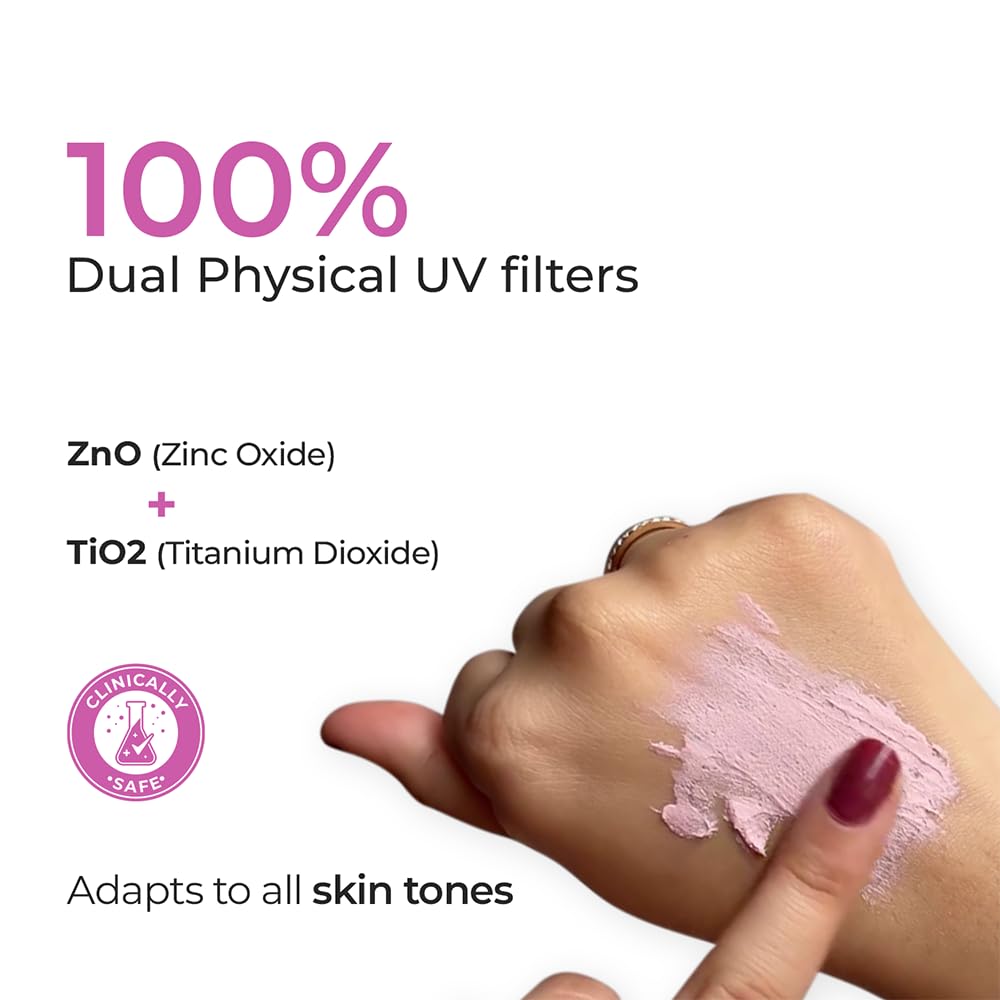 Matte Sunscreen SPF 55 PA++++ | Lightweight, No White Cast, Waterproof & Sweat Resistant Tinted Sunscreen for Oily, Acne-Prone & Sensitive Skin â€“ 40g