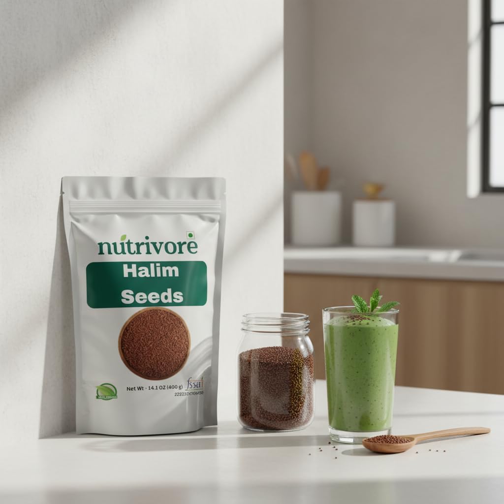 Nutrivore Halim Seeds, Garden Cress Aliv Seeds, Raw and Natural, 1 Kg