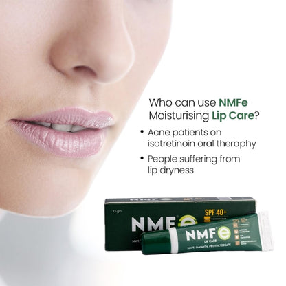 NMFe Moisturising Lip Care 10 Gm SPF 40+ For Dry And Chapped Lips - 10 gms