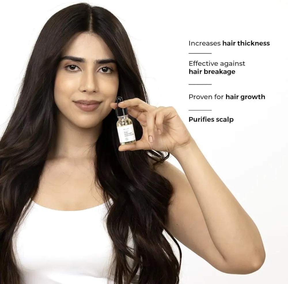 Brillare Pure Rosemary Essential Oil for Hair Growth & Scalp Nourishment - 15 ml