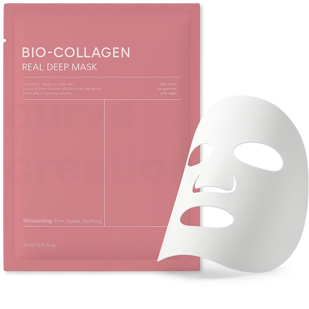 Bio Collagen Deep Collagen Night Mask Hydrating Overnight Hydrogel Korean Glass Skin Mask For Deep Hydration Wrapping Peel Off Facial Mask Pack (Pack of 1)