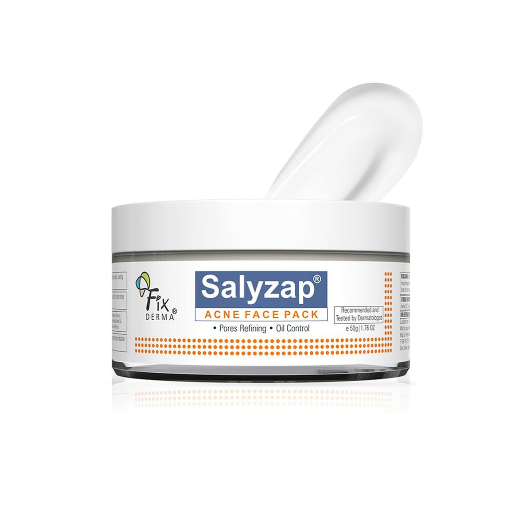Fixderma Salyzap Face gel, Oil free hydrating gel, Deep Moisturization, Moisturizer for acne prone skin, Soothes acne and redness, non-comedogenic, non-greasy gel, Dermatologist tested - 50ml