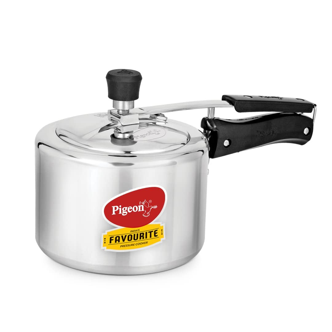 Pigeon by stovektraft 19001100 Induction Inner Lid Stainless Steel Pressure Cooker - 3L Silver