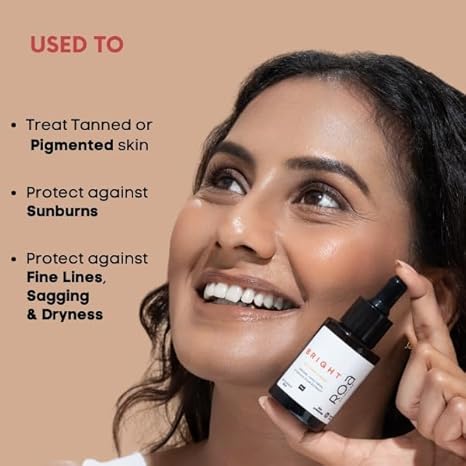 R.O.A Skincare Bright Vitamin C Face Serum for Men and Women - 30 ml