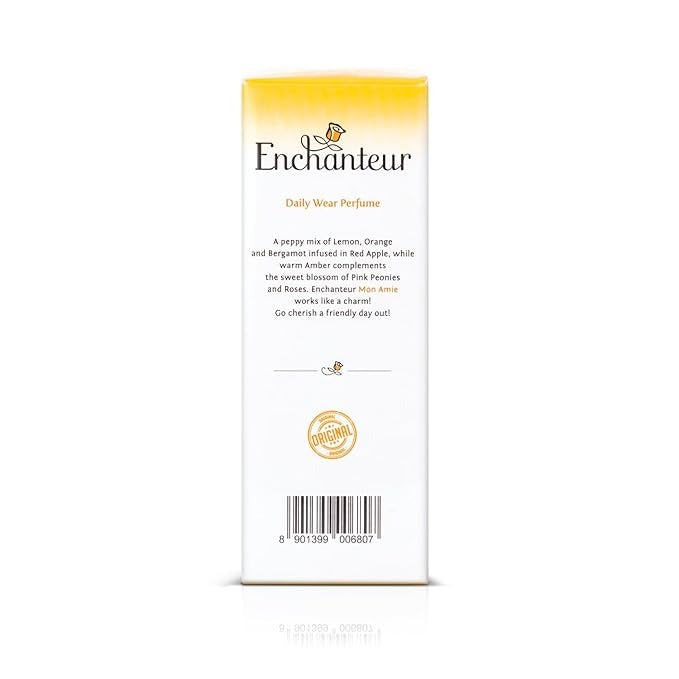 Enchanteur Mon Amie Liquid Lemon Perfume For Women - 50 ml