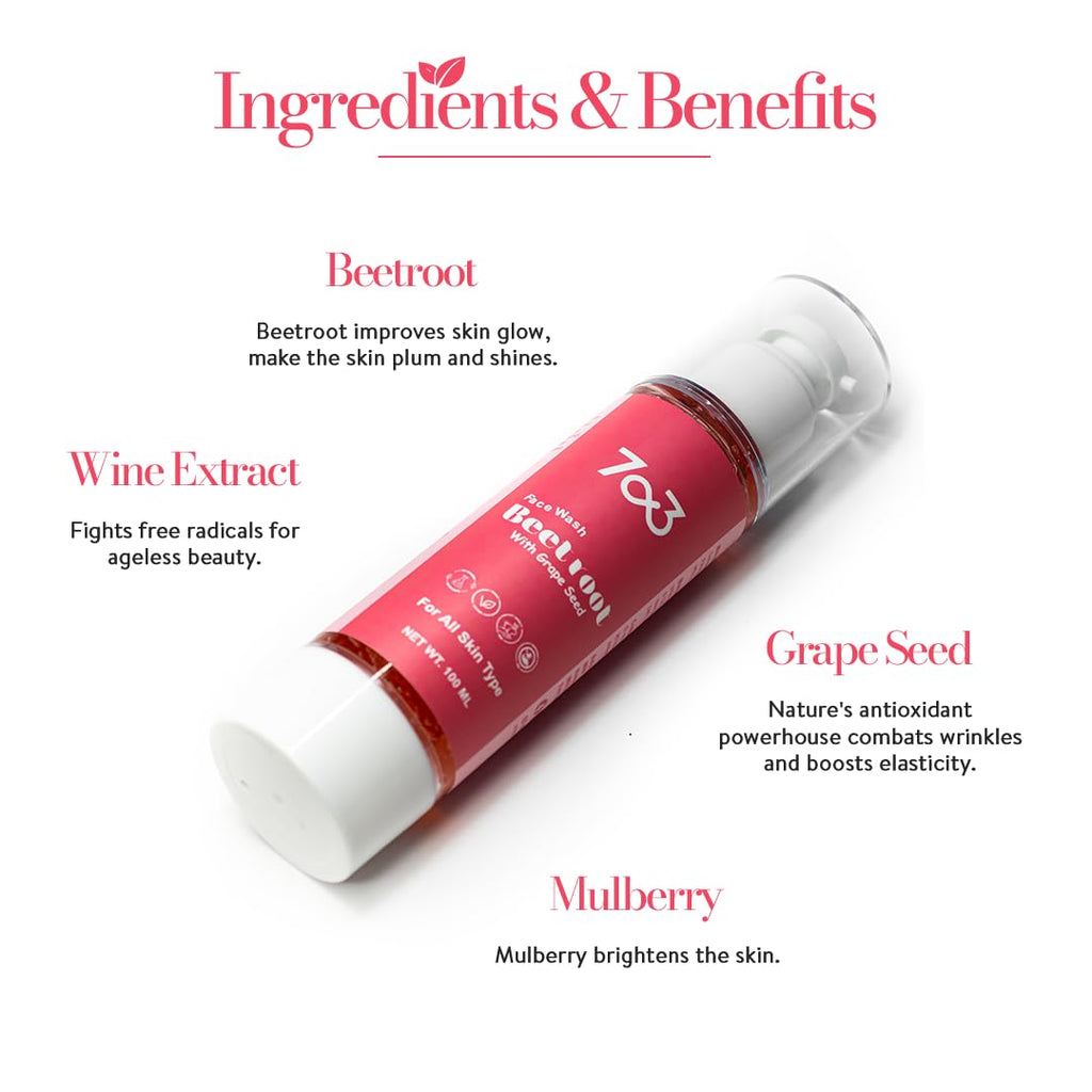 7o3 Face Wash Hydrating Cream Cleanser With Ylang Ylang, Chia Seed & Yuzu - 100 Ml