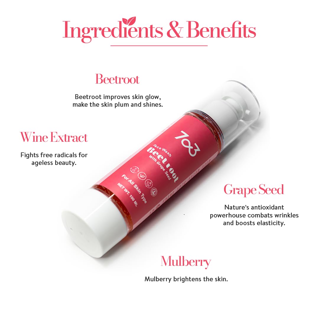 7o3 Face Wash Hydrating Cream Cleanser With Ylang Ylang, Chia Seed & Yuzu - 100 Ml