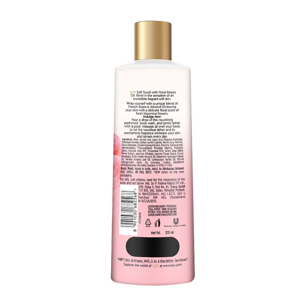 Lux Soft Touch Body Wash with French Rose and Almond Oil - 235 ml