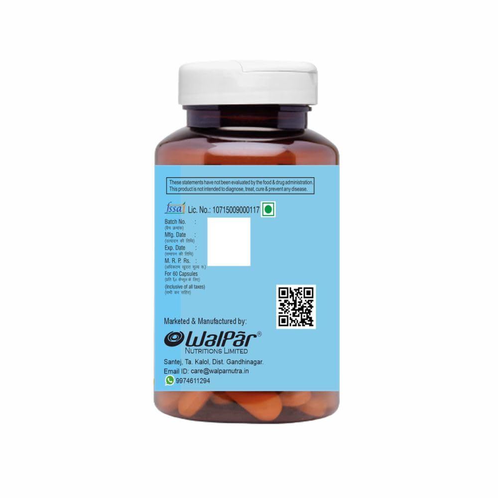Walpar Cold Pressed Organic Flaxseed Oil 1000mg Omega 3, 6, 9-90 Capsules (Pack of 1)