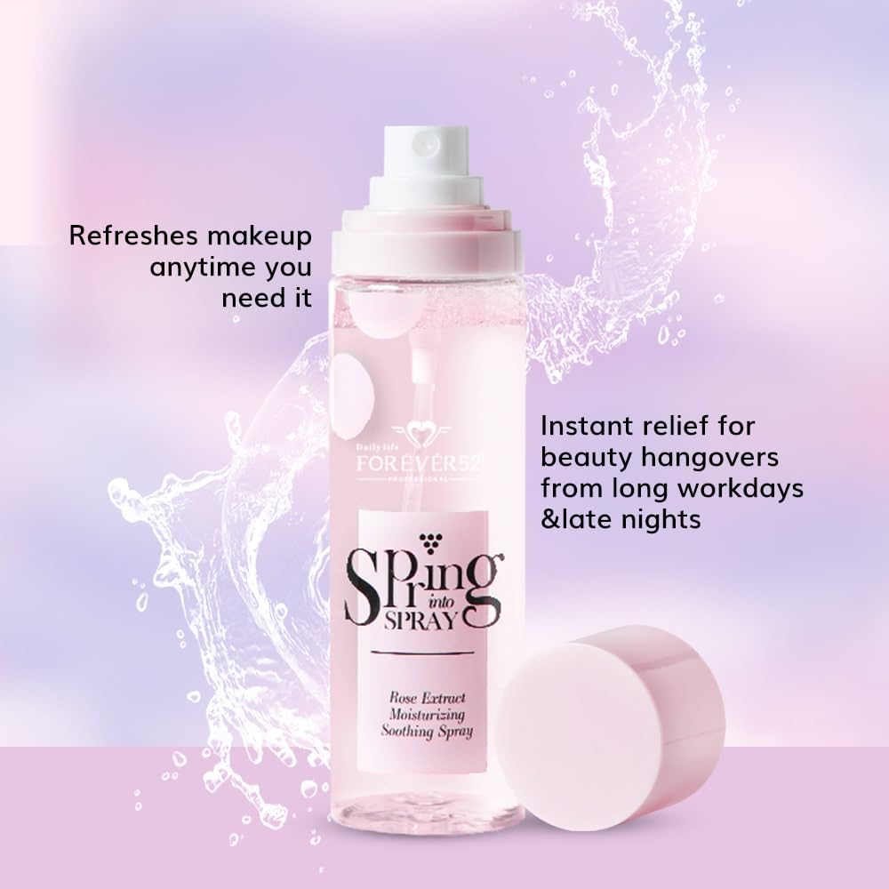 Daily Life Forever52 Spring Into Spray | Hydrating Facial Mist with Mint, Chamomile & Rose Extracts | Moisturizing, Soothing & Refreshing Skin Spray (110ml)