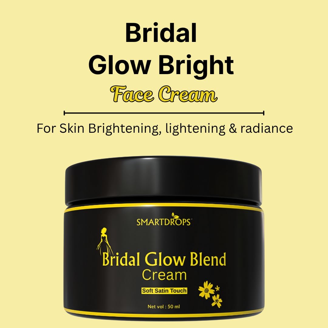 Smartdrops Bridal Glow Blend Night Cream | Bridal Night Cream | Triple Whitening Night Cream | Night cream original | Skin Whitening creaM | Day and Night Beauty cream | Suitable For All Skin Types | 50 ml
