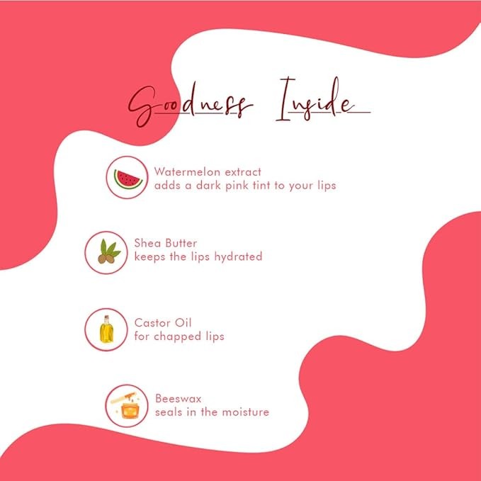 Korus Essential Watermelon Lip and Cheek Tint Balm for Women - 8 gms
