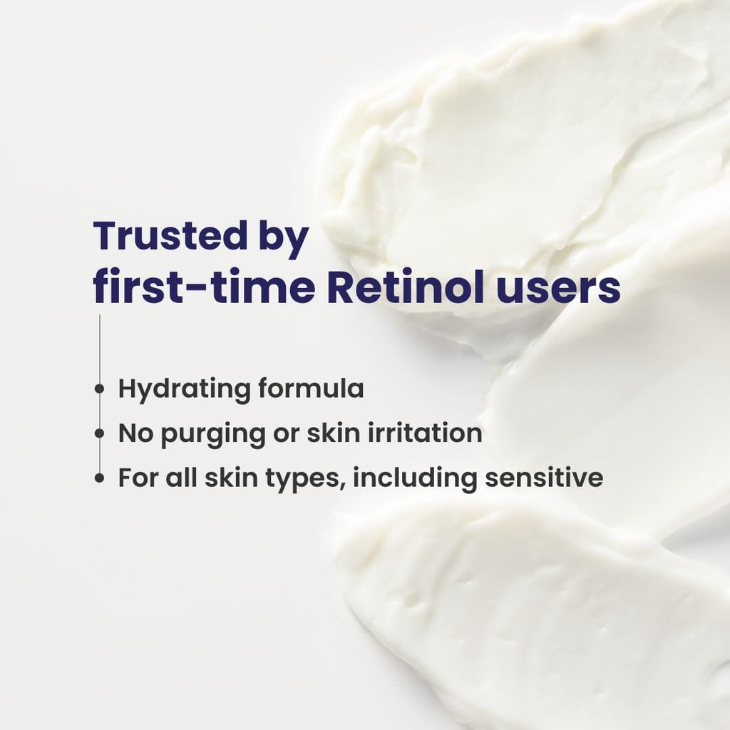 RE' EQUIL 0.1% Retinol Night Cream | Repairs Wrinkles & Fine Lines | Improves Skin Firmness | Beginner Friendly | All Skin Types | Anti Aging Cream For Women & Men 32G