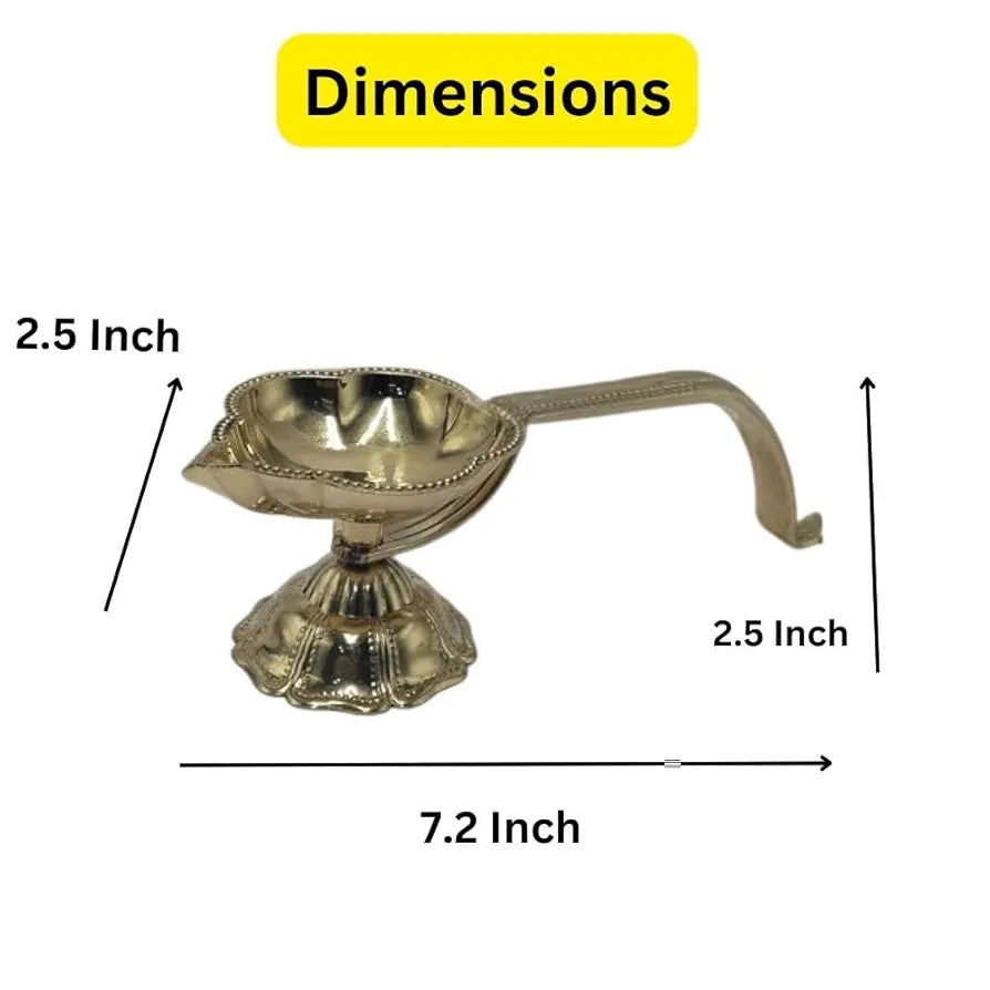 Craftvatika Brass Karpoor Dani Diya Kapoor dani Diya Brass