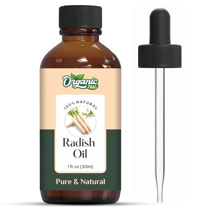 Organic Zing Radish (Cucurbita) Oil | Essential Oil for Massage, Skincare & Haircare - 30 Ml