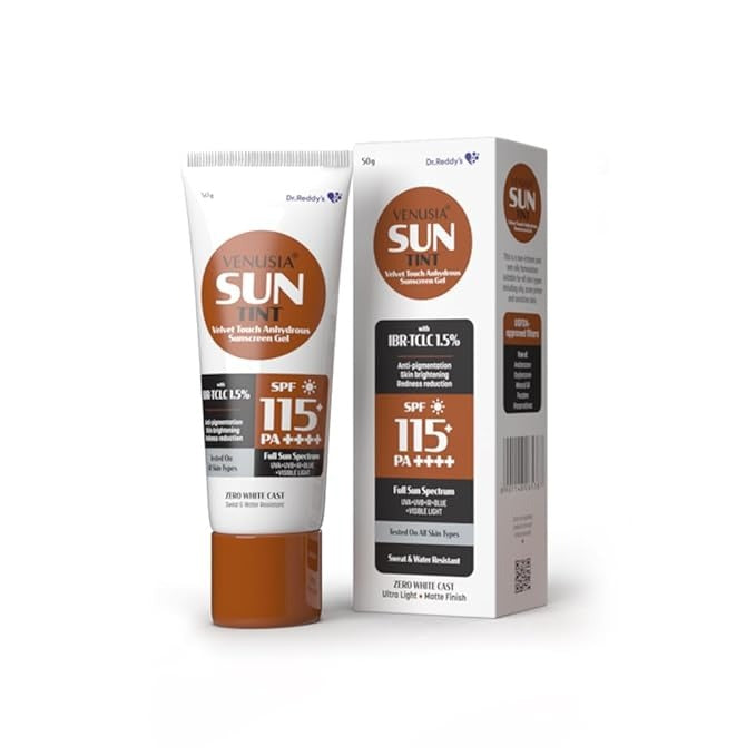 Dr. Reddy's Venusia Tinted sunscreen SPF115I Full spectrum protection - 50 gms