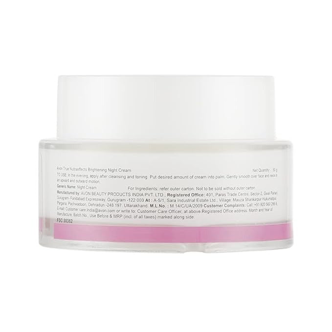 Avon True Nutraeffects Brightening Night Cream - 50 gms