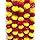 Artificial Marigold Fluffy Flowers Garlands Yellow & Red 5 Pieces
