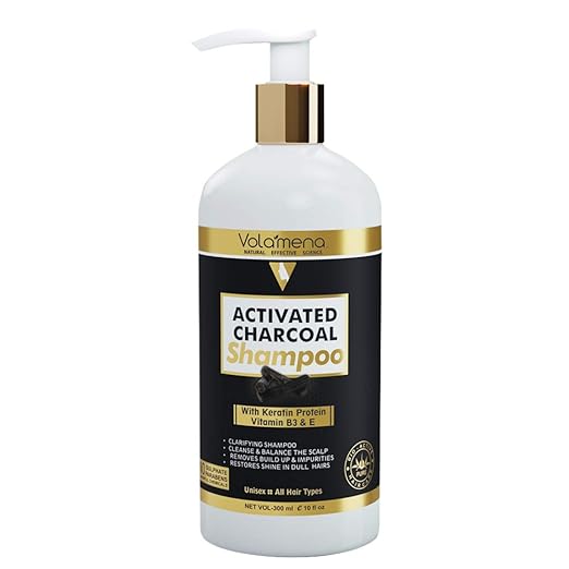 Volamena Activated Charcoal Hair Shampoo - 300 ml