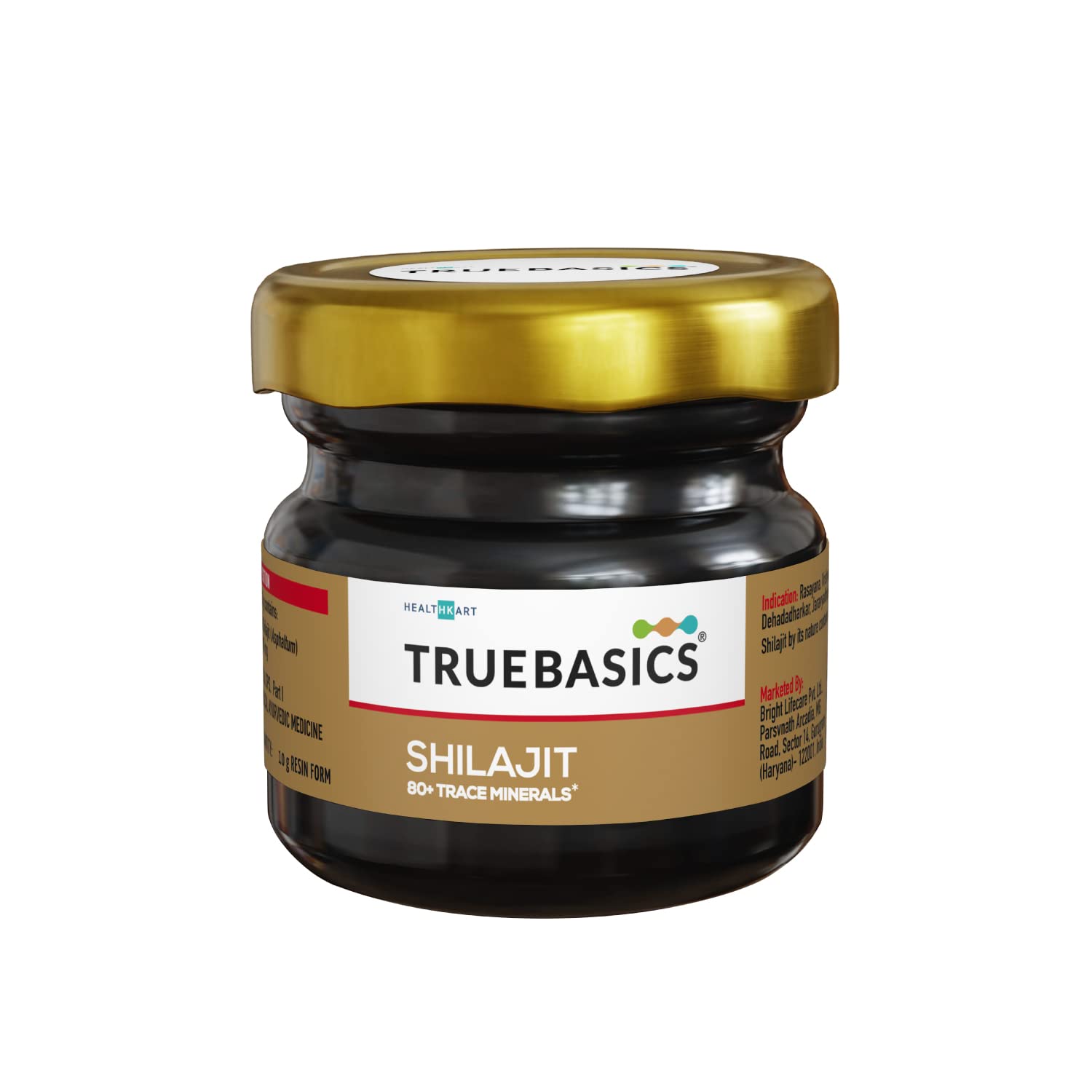 TrueBasics Shilajit Resin (20g) | 80+ Trace Minerals, Ultra Purified, High Fulvic Acid | For Immunity, Strength & Stamina