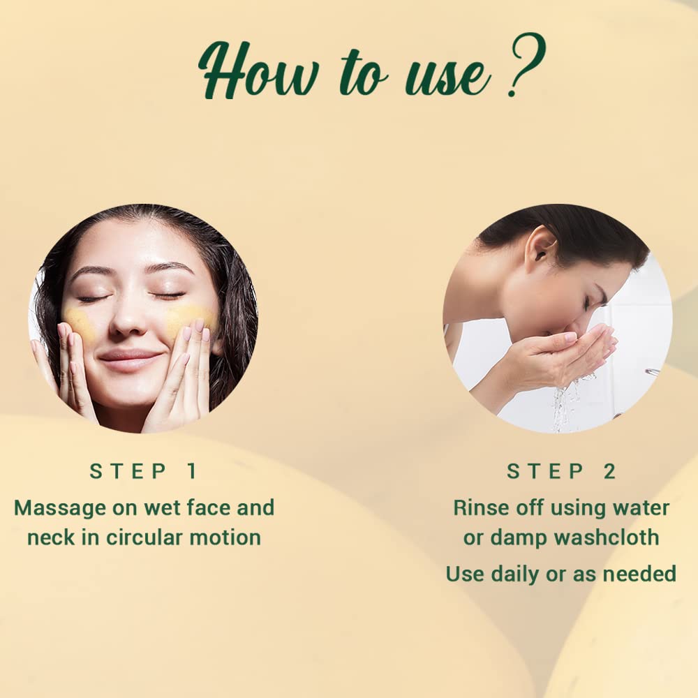 Biotique Papaya Tan Removal Brightening & Revitalizing Face Scrub | Gentle Exfoliation | Smooth and Clear Complexation | 100% Botanical Extracts| Suitable for All Skin Types | 75g