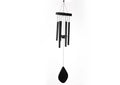 Tej Gifts Feng Shui Metal Wind Chime with 6 Black Pipes