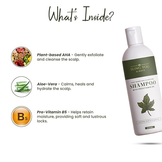 Being You Always Plant Based AHA Clarifying Shampoo White - 200 ml