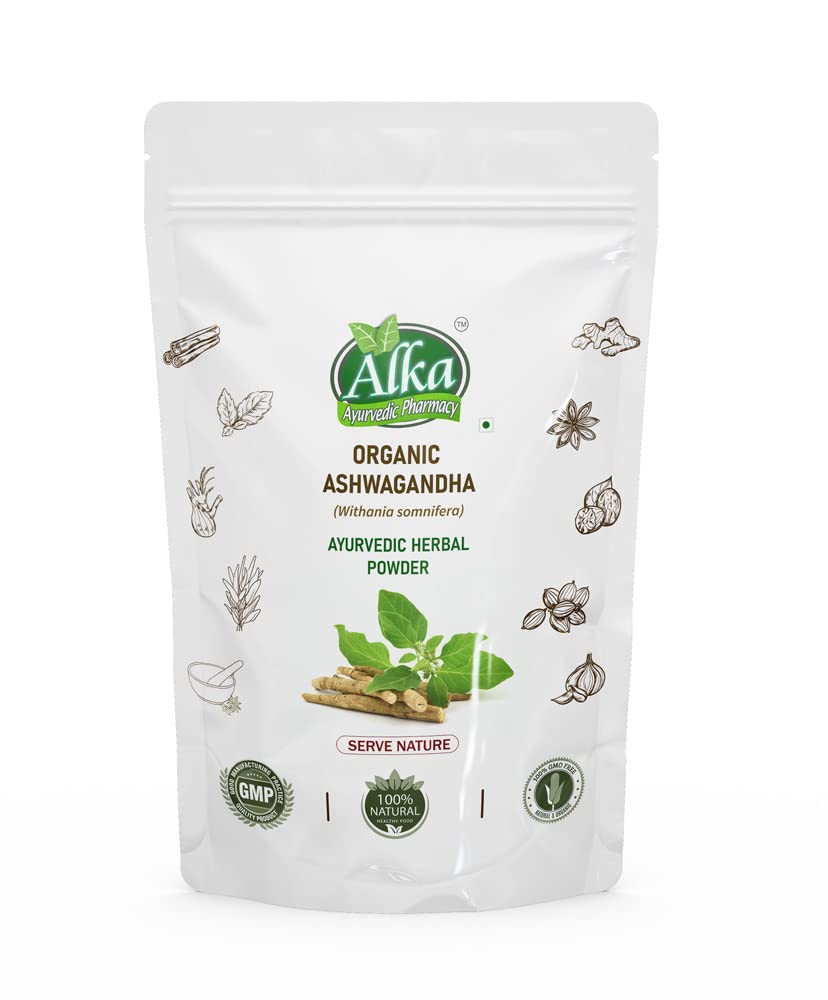 Alka Ayurvedic Pharmacy Organic Ashwagandha Powder - 100 gms