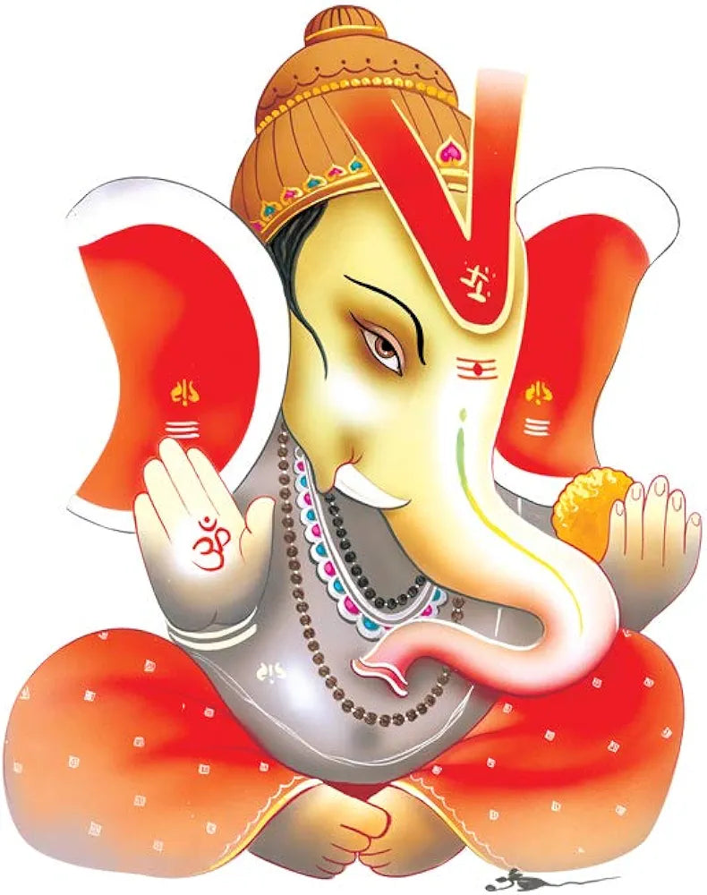 Rangoli White Glossy Vinyl Wall Sticker Premium Self-Adhesive Waterproof Parent-5 Design-3