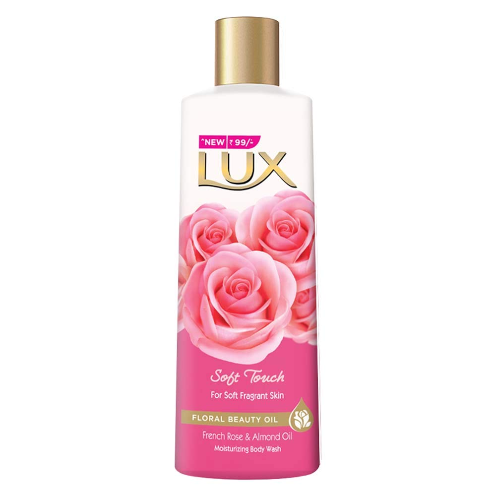 Lux Soft Touch Body Wash with French Rose and Almond Oil - 235 ml