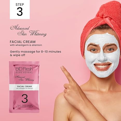 Biofresh Herbals Skin Whitening Facial Kit 5 Steps - 46 gms Each (Pack of 2)