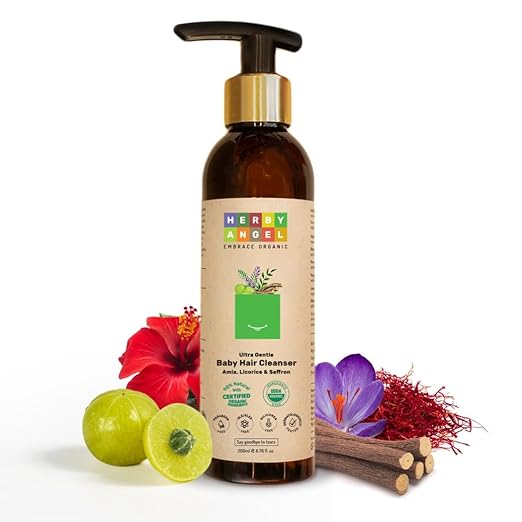 Herby Angel Baby Shampoo Gentle Baby Hair Care & Cleanser - 200 ml