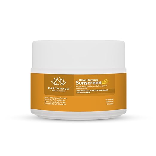 Earthraga Ubtan Turmeric Sunscreen SPF50 - 100 ml