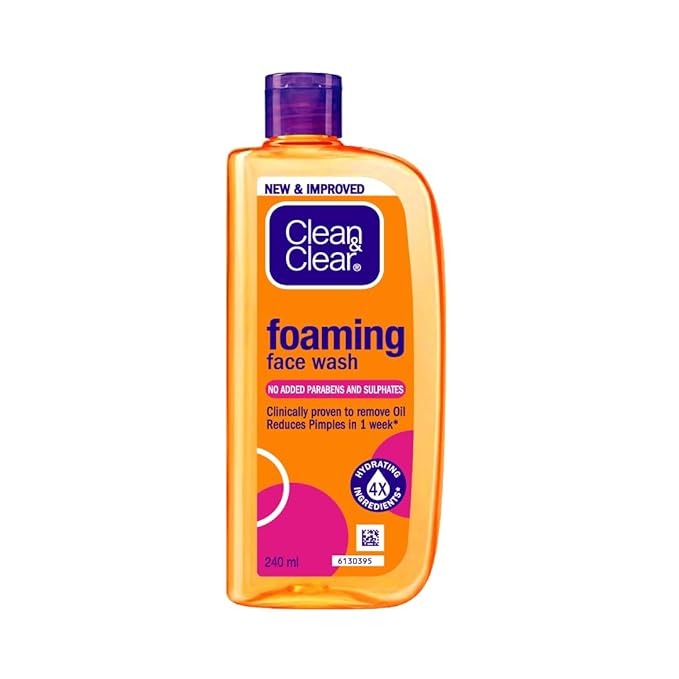 Clean & Clear Foaming Facewash for Oily Skin Brown - 240ml